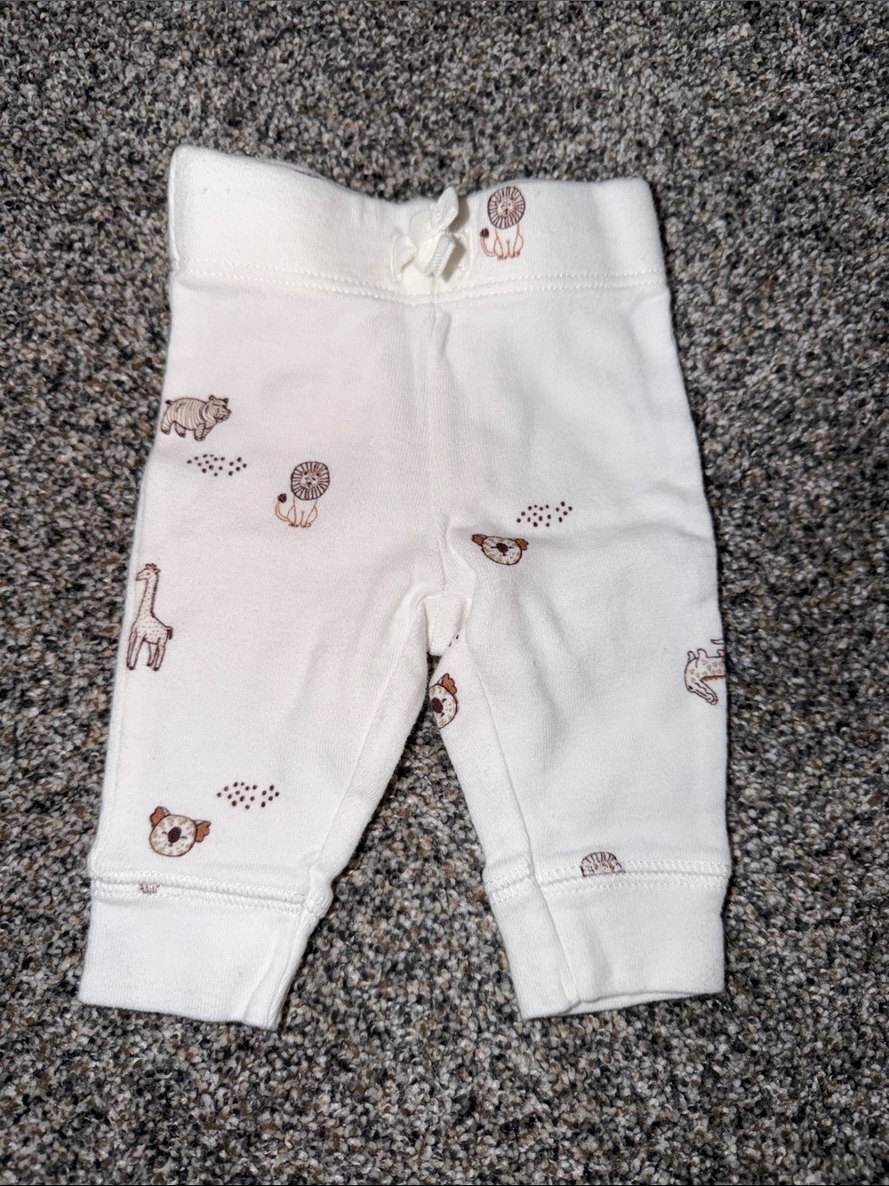 Carter's Cream Baby Animal Print Joggers